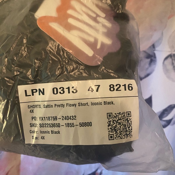 Black Satin Yitty Sleep Shorts - Picture 8 of 9